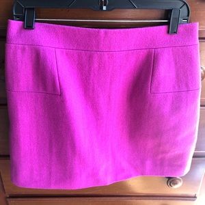 J. Crew Pink Wool Skirt